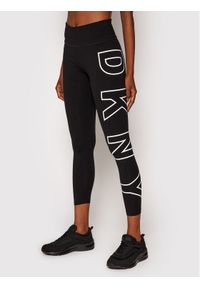 DKNY Sport Legginsy DP1P1960 Czarny Slim Fit. Kolor: czarny. Materiał: bawełna #1