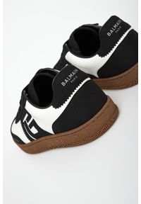 Balmain - Sneakersy damskie skórzane BALMAIN. Materiał: skóra #4