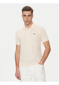 Lacoste Polo L1212 Beżowy Regular Fit. Typ kołnierza: polo. Kolor: beżowy. Materiał: bawełna