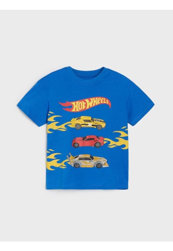 Sinsay - Koszulka Hot Wheels - mid blue