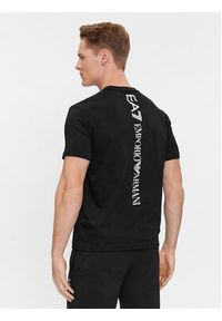 EA7 Emporio Armani T-Shirt 8NPT18 PJ02Z 1200 Czarny Regular Fit. Kolor: czarny. Materiał: bawełna #4
