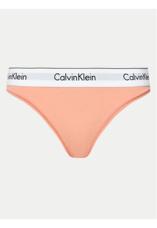 Calvin Klein Underwear Figi klasyczne 0000F3787E Koralowy. Kolor: pomarańczowy. Materiał: bawełna
