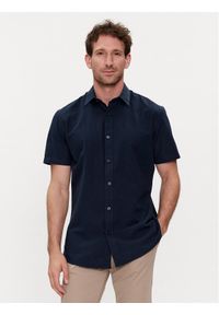 Selected Homme Koszula 16079057 Granatowy Slim Fit. Kolor: niebieski. Materiał: bawełna #1