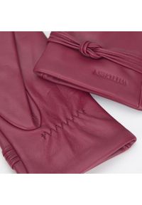 Wittchen - Damskie rękawiczki skórzane z supełkiem. Kolor: czerwony. Materiał: skóra. Sezon: jesień, zima. Styl: klasyczny, elegancki #3