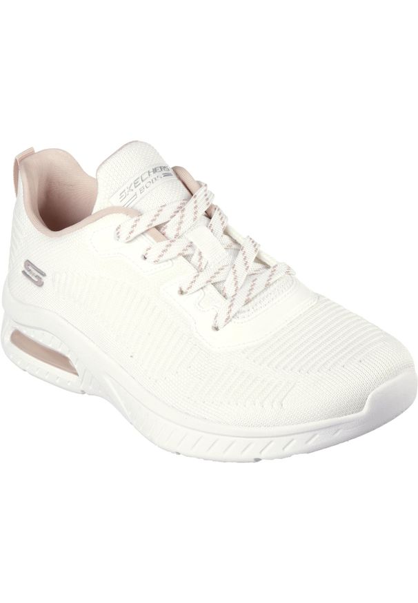 skechers - Buty Kobieta Skechers Squad Air biały. Kolor: biały. Materiał: syntetyk, tkanina, materiał. Model: Skechers Sport. Sport: bieganie