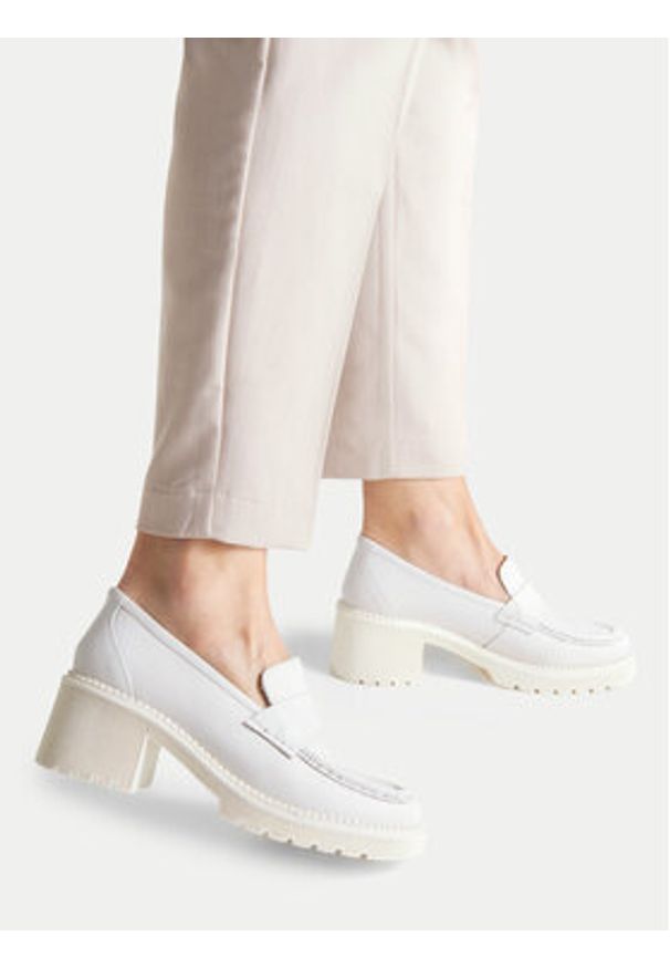 Lasocki Loafersy WI32-SL-26302 Écru. Materiał: skóra