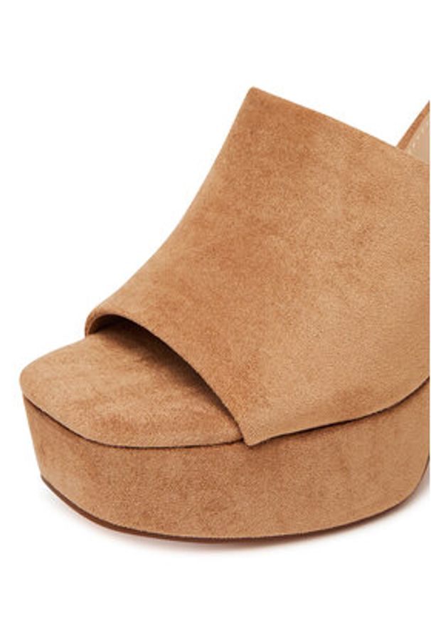 DeeZee Klapki F7979-1 Beżowy. Kolor: beżowy. Materiał: materiał