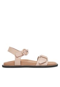 Pollini Sandały SA16182C0MTCS122 Beżowy. Kolor: beżowy. Materiał: skóra