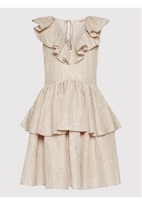 Custommade Sukienka koktajlowa Ludvika 999387430 Beżowy Regular Fit. Kolor: beżowy. Materiał: syntetyk. Styl: wizytowy #3