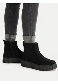 Clarks Botki Torhill Cozy 26182910 Czarny. Kolor: czarny. Materiał: skóra, zamsz #1