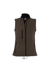 SOL'S - Damska kamizelka softshell sm Sol's Rallye. Kolor: brązowy. Materiał: softshell #1