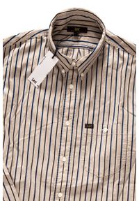 Lee - LEE RIVITED SHIRT DUST BEIGE L66IUELP 112116470. Wzór: paski #5
