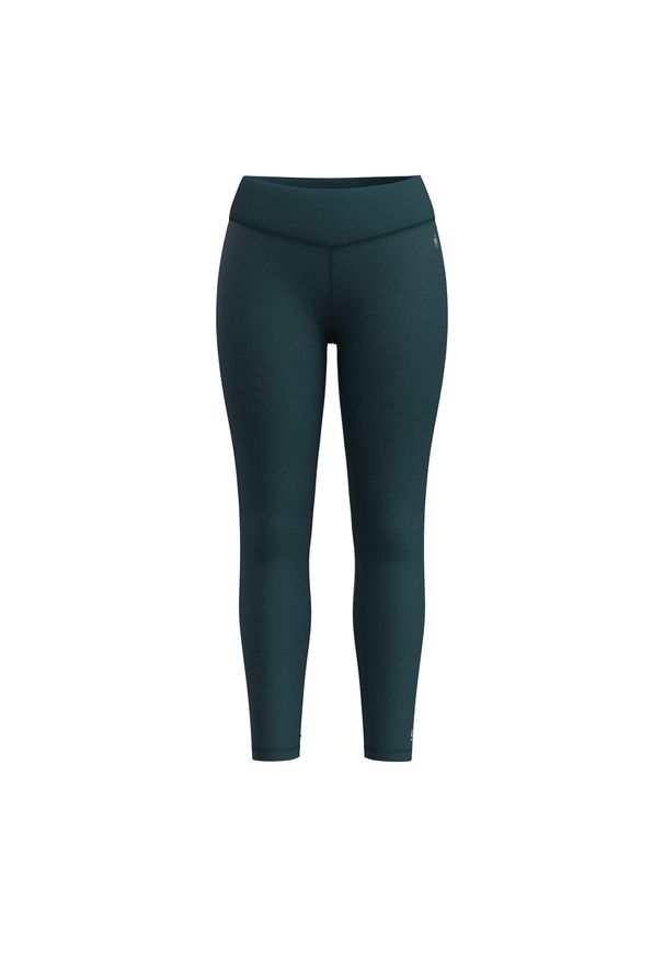Klasyczne termiczne legginsy damskie z wełny merino Smartwool. Kolor: niebieski. Materiał: wełna. Sport: turystyka piesza
