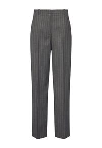 TOMMY HILFIGER - Tommy Hilfiger Spodnie materiałowe WW0WW47550 Szary Wide Leg. Kolor: szary. Materiał: syntetyk