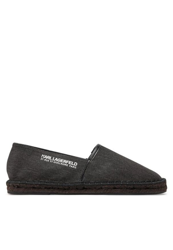 Karl Lagerfeld - KARL LAGERFELD Espadryle KL70119 Czarny. Kolor: czarny. Materiał: materiał