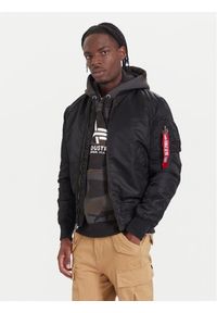 Alpha Industries Kurtka bomber Ma-1 Vf 59 Long 168100 Czarny Slim Fit. Kolor: czarny. Materiał: syntetyk