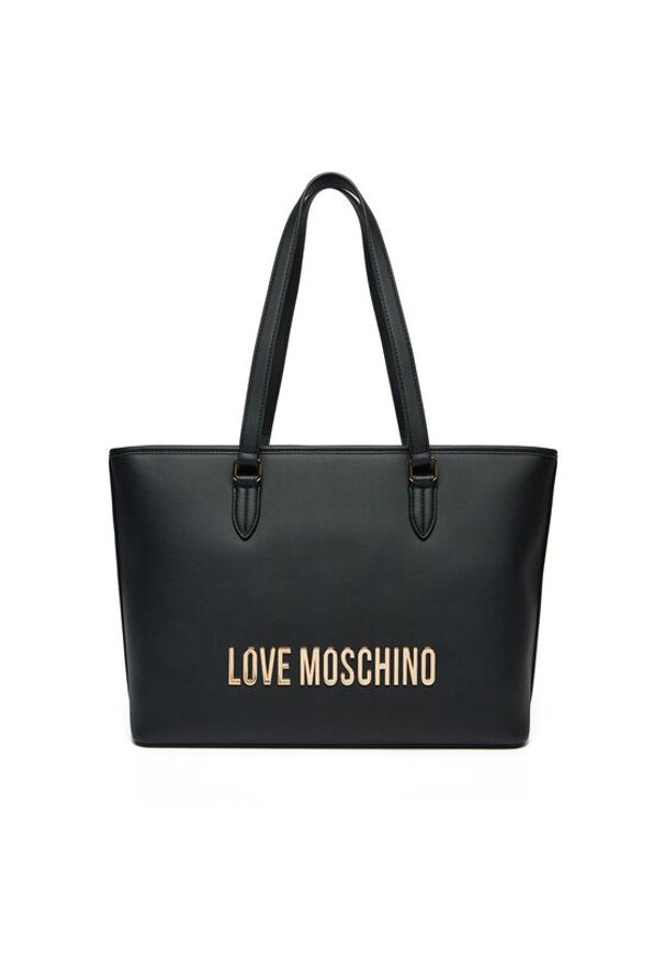 Love Moschino - LOVE MOSCHINO Torebka JC4190PP1MKD0000 Czarny. Kolor: czarny. Materiał: skórzane