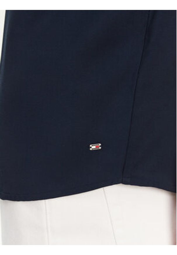 TOMMY HILFIGER - Tommy Hilfiger Koszula WW0WW44683 Granatowy Relaxed Fit. Kolor: niebieski. Materiał: wiskoza
