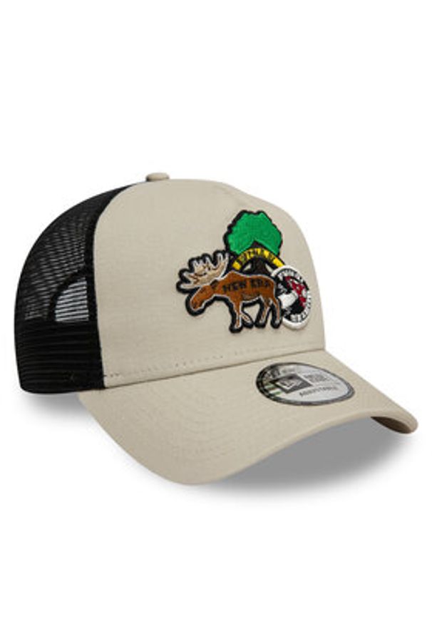 New Era Czapka z daszkiem Outdoor Patch 9FORTY A-Frame 60595297 Beżowy. Kolor: beżowy. Materiał: bawełna, materiał