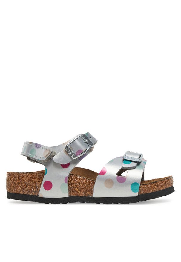 Sandały Birkenstock. Kolor: srebrny