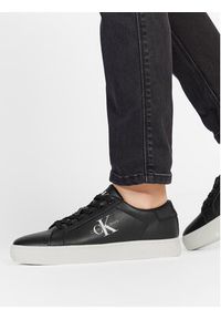 Calvin Klein Jeans Sneakersy Classic Cupsole Laceup Low Lth YM0YM00491 Czarny. Kolor: czarny. Materiał: skóra