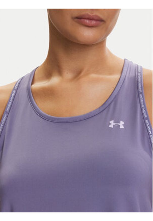 Under Armour Top Tech Knockout 1389851 Fioletowy Regular Fit. Kolor: fioletowy. Materiał: syntetyk