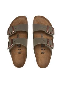 Birkenstock Klapki Arizona Bs 0151213 Szary. Kolor: szary. Materiał: skóra