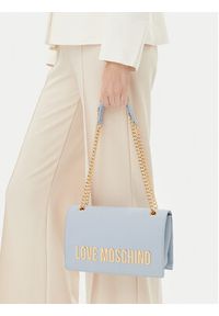 Love Moschino - LOVE MOSCHINO Torebka JC4192PP1MKD0712 Błękitny. Kolor: niebieski. Materiał: skórzane #5