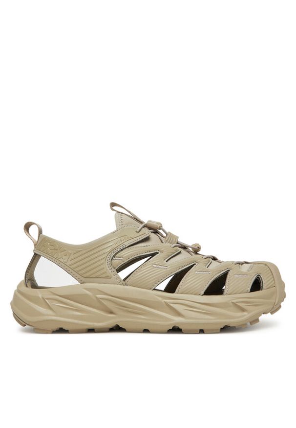 HOKA - Hoka Sandały Hopara 1123112 Beżowy. Kolor: beżowy. Materiał: skóra