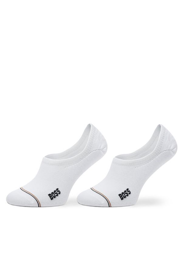 BOSS Stopki Iconic 50522704 Biały. Kolor: biały. Materiał: bawełna