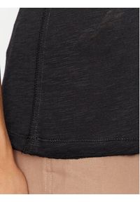 Sisley T-Shirt 3FD4L11A2 Czarny Regular Fit. Kolor: czarny. Materiał: bawełna