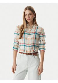 Polo Ralph Lauren Koszula 211970733501 Kremowy Classic Fit. Typ kołnierza: polo. Kolor: kremowy. Materiał: len #1