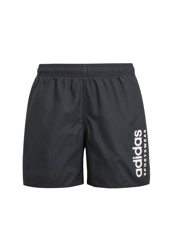 Adidas - Szorty Sportswear Essentials Logo CLX Swim Kids. Kolor: czarny, biały, wielokolorowy. Materiał: materiał