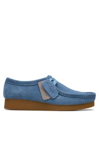 Clarks Półbuty WallabeeEVOSh 26181476 Niebieski. Kolor: niebieski. Materiał: zamsz, skóra