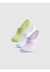 4f - 4F Skarpetki casual stopki (3-pack) damskie - multikolor 39-42. Kolor: wielokolorowy. Materiał: poliamid, włókno, materiał, bawełna