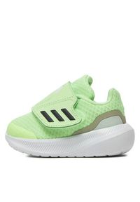 Adidas - adidas Sneakersy RunFalcon 3.0 Hook-and-Loop IE5903 Zielony. Kolor: zielony. Materiał: materiał, mesh. Sport: bieganie