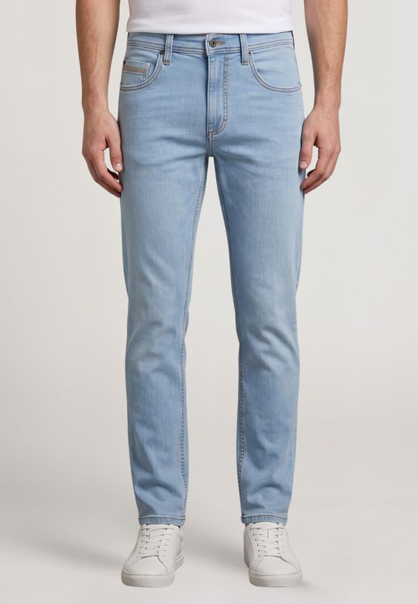 Męskie Spodnie Jeansowe Mustang Style Washington Straight Denim Blue 1017692 5000 401