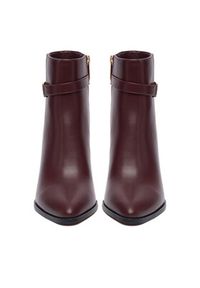 Nine West Botki CEO-NASIRA-01 Bordowy. Kolor: czerwony. Materiał: materiał #7