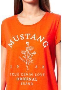 Mustang - MUSTANG T SHIRT DAMSKI Alina C Print 1009870 7096. Wzór: nadruk #6