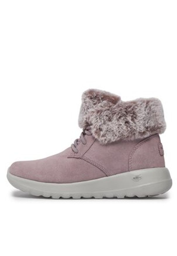 skechers - Skechers Botki On-The-Go Joy Plush Dreams 144042/LAV Fioletowy. Kolor: fioletowy. Materiał: zamsz, skóra