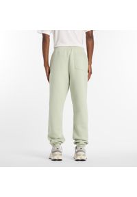 Spodnie męskie New Balance MP41503GAS – miętowe. Kolor: miętowy. Materiał: bawełna, dresówka, materiał, poliester #2