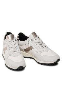 Geox Sneakersy D Tabelya A D15AQA A02285 C1002 Biały. Kolor: biały. Materiał: skóra