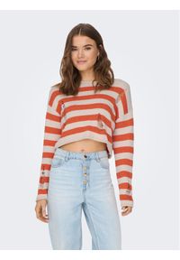 only - Sweter ONLY. Kolor: beżowy. Materiał: syntetyk #1