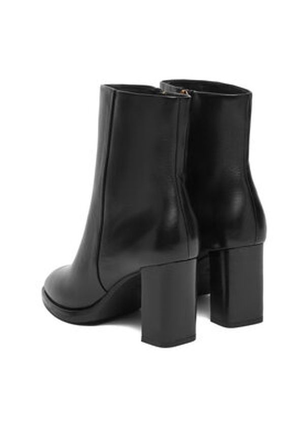 Gino Rossi - GINO ROSSI Botki EO-LORA-0121991 Czarny. Kolor: czarny. Materiał: skóra