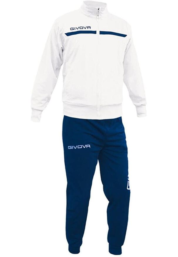 Givova Tuta Full Zip Sportset dla mężczyzn - Oddychający i zrównoważony. Kolor: wielokolorowy, niebieski