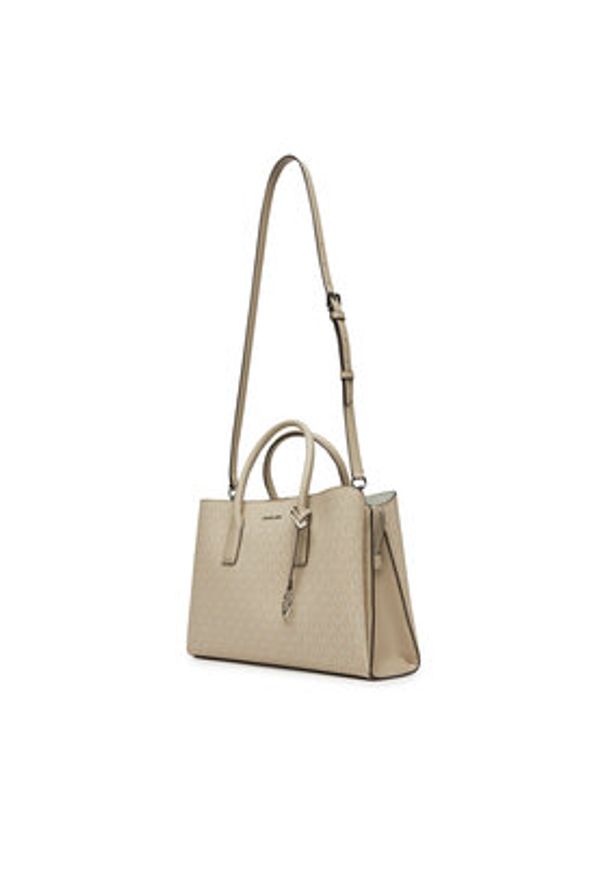 MICHAEL Michael Kors Torebka Ruthie 30S5S9RS3V Beżowy. Kolor: beżowy. Materiał: skórzane