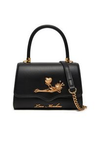 Love Moschino - LOVE MOSCHINO Torebka JC4028PP1LLB200C Czarny. Kolor: czarny. Materiał: skórzane