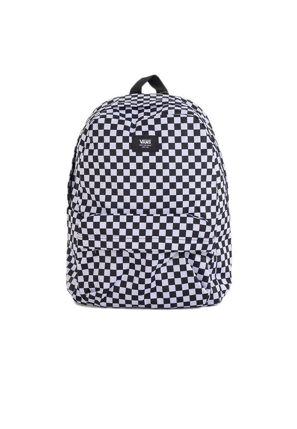 Plecak Vans Old Skool Check VN000H4XY281 - czarno-biały. Kolor: wielokolorowy, czarny, biały. Materiał: materiał, poliester. Wzór: aplikacja. Styl: casual