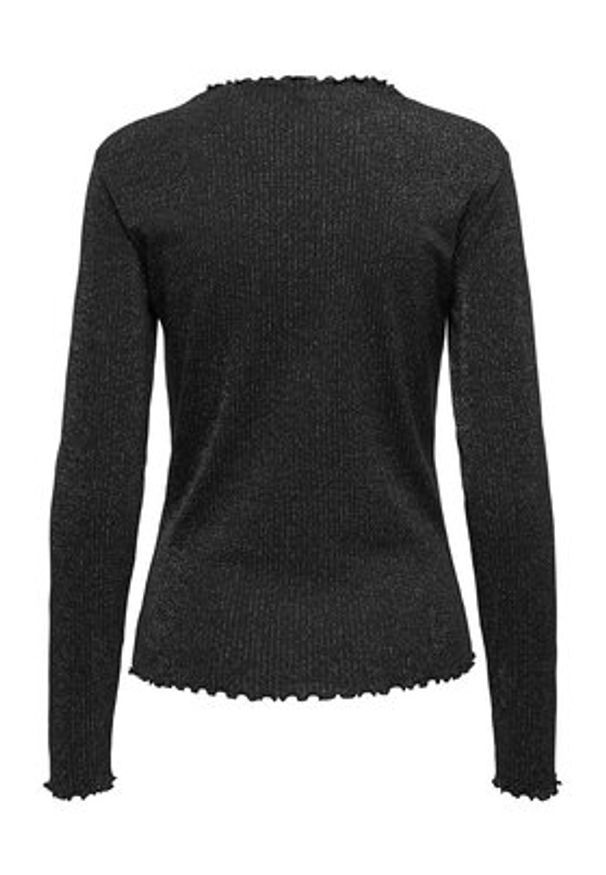 only - ONLY Bluzka Emma 15331094 Czarny Regular Fit. Kolor: czarny. Materiał: bawełna