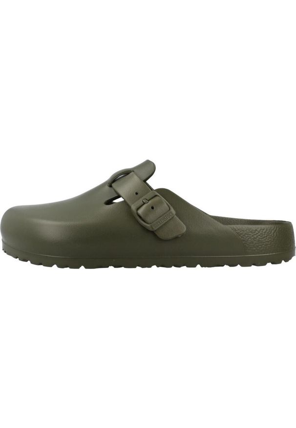 Buty do chodzenia męskie Birkenstock Boston Eva. Kolor: zielony. Materiał: materiał, syntetyk. Szerokość cholewki: normalna. Sport: turystyka piesza